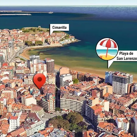 La Gringa Gijón 1 dorm Playa San Lorenzo 3 min disponibilidad de PARKING